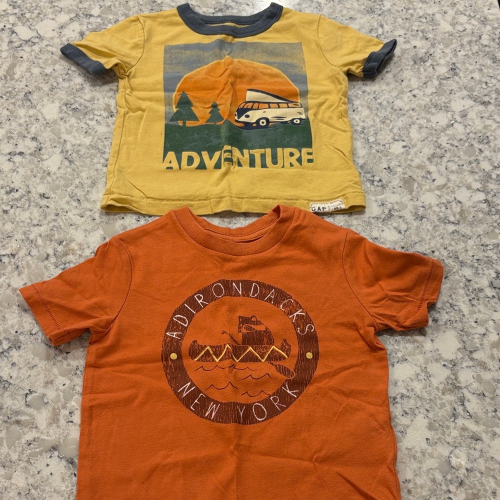 GAP Adventure Kids T-Shirt Set - Yellow and Orange